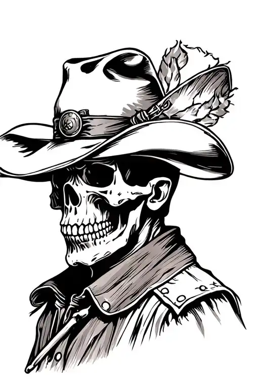 Highwayman Skull Cowboy