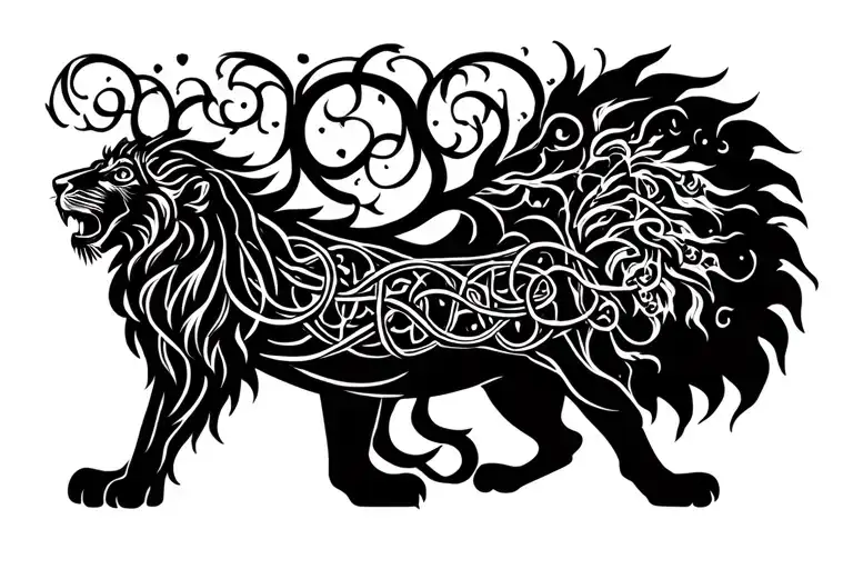 Celtic Tree With Lion