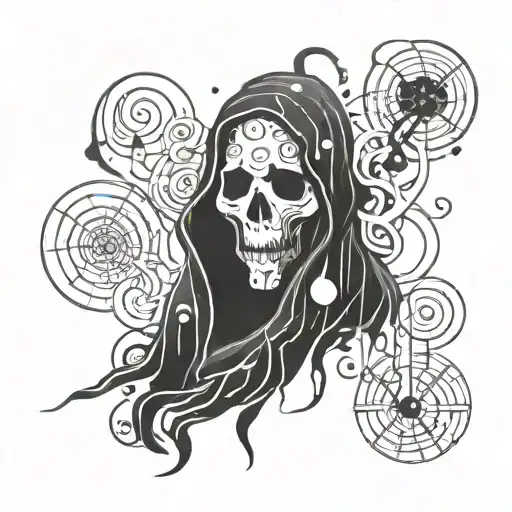 Abstract Ghost With Mythical Messages