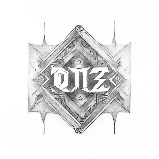 Tattoo With The Names Of Zoe And Zach Script