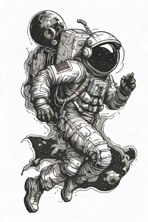 An Astronaut Escapes From A Black Hole