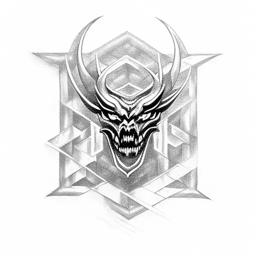 A Dark And Mysterious Sigil Representing Demonolatry
