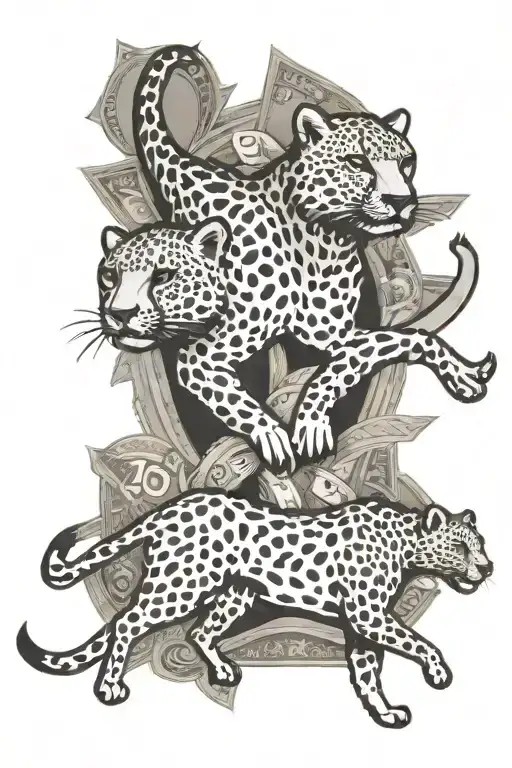 Money And Cheetah Running