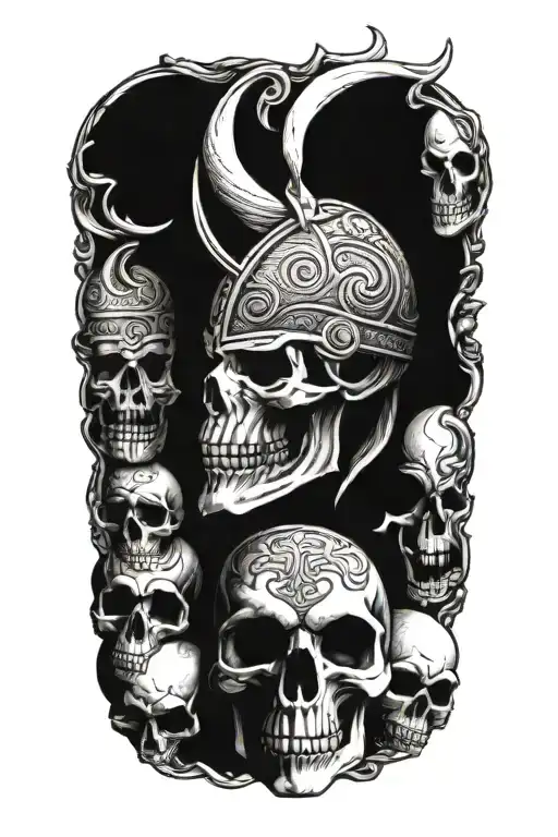 Vikings And Skulls