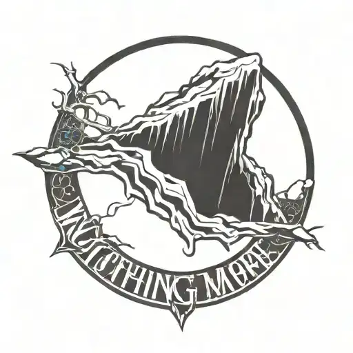 Nothingmore Logo With Rock Background