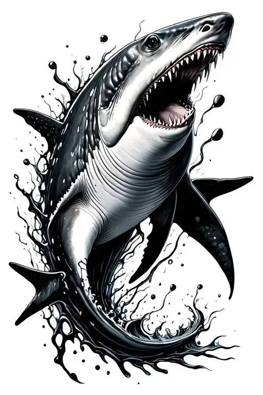 Oil Spill With Whale Shark Incorporated Within