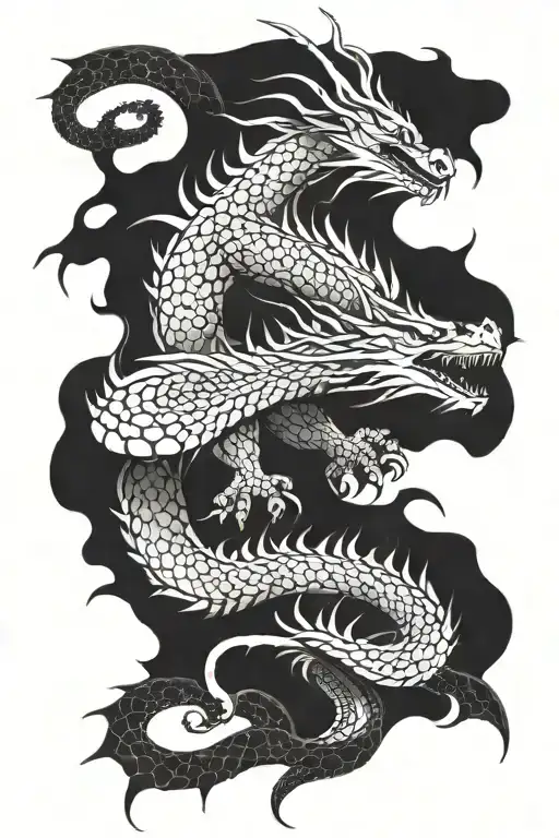 Long Powerful Dragon