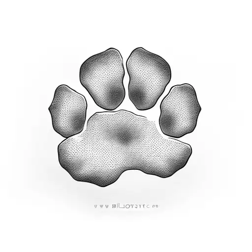 Dog Paw In Front Of Sticks