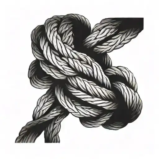 A Rope To Be Like A Bracelet And At One End To Be Broken And To Be Held On A Thread