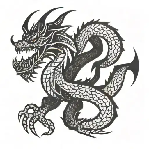 A Geometric Pattern Dragon