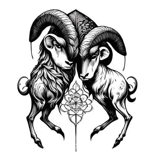 Aries And Gemini Symbols Integrated