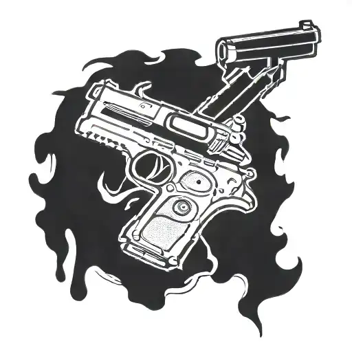 Simple Gun In Hips Waist