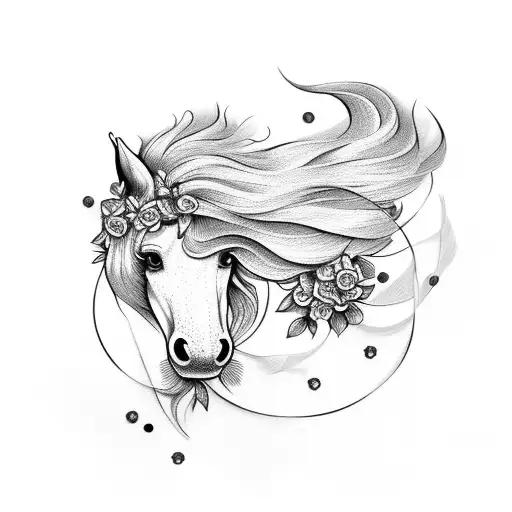 Horse Flower Garland