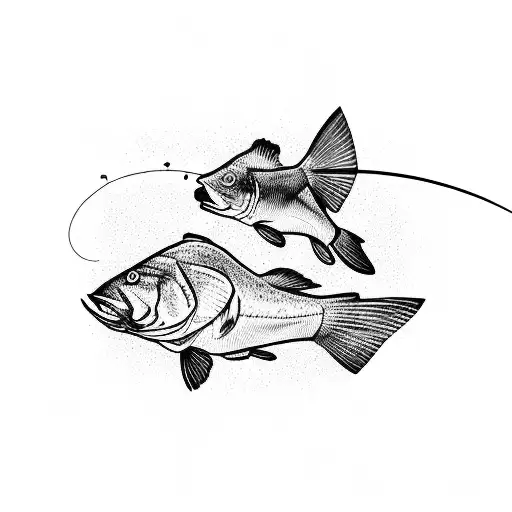 Father And Son Fishing Together