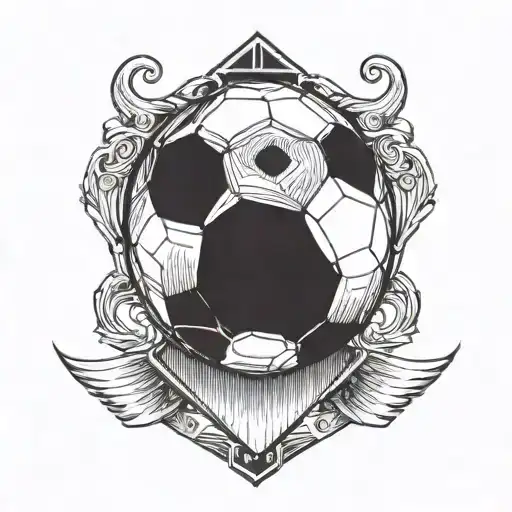 A Trophy With A Soccer Ball Inside