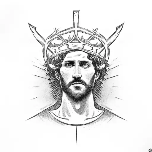 Bust Of David With Crown Of Thorns