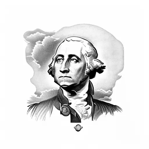 Clouds With The Word Washington In The Middle And Then A Baby Angle And A Bible Verse On For Arm