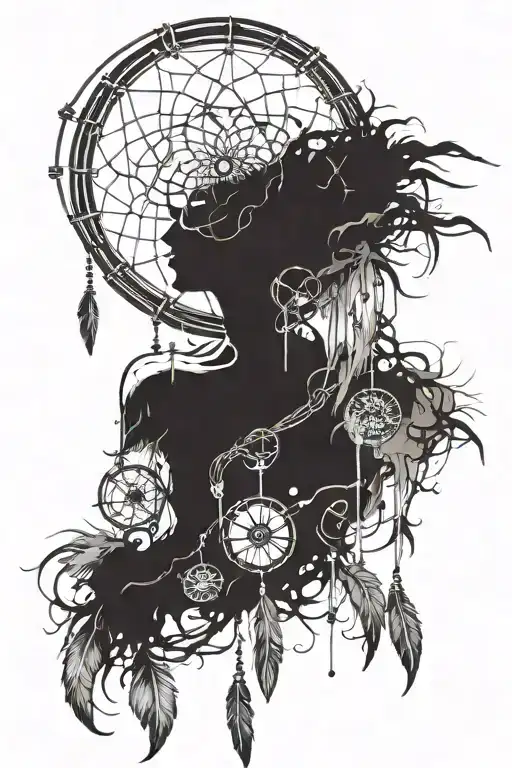 A Surreal Dreamcatcher Incorporating Elements Of Punk Music
