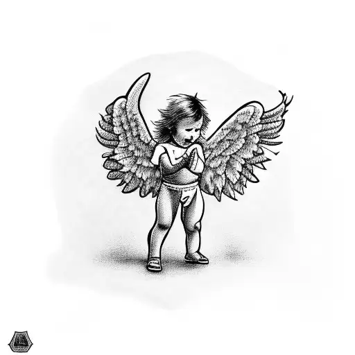 Baby Angel Shooting An Ak47