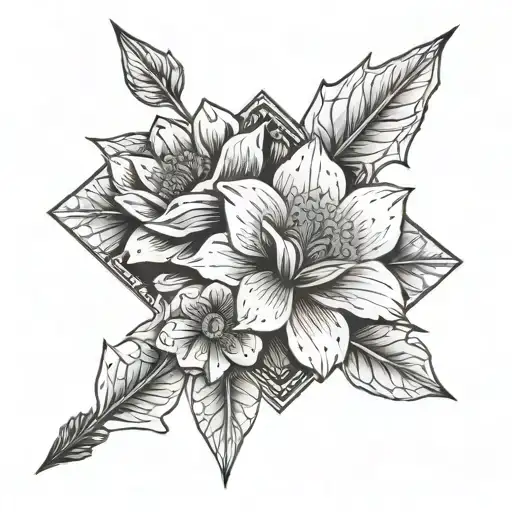 Arrow Piercing Lottus Flower