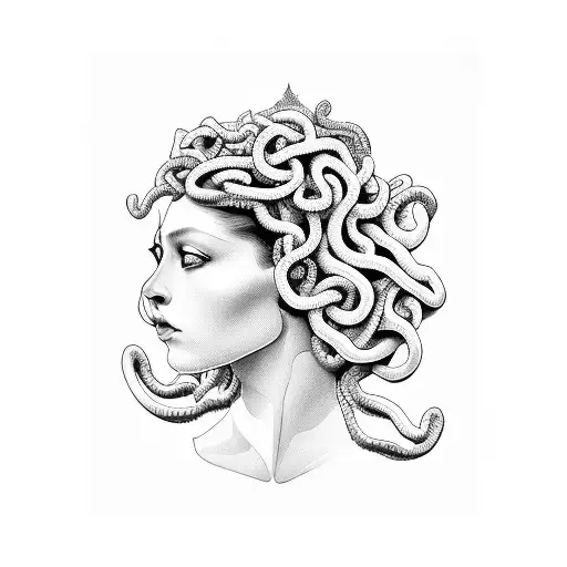 Medusa Beautiful Portrait