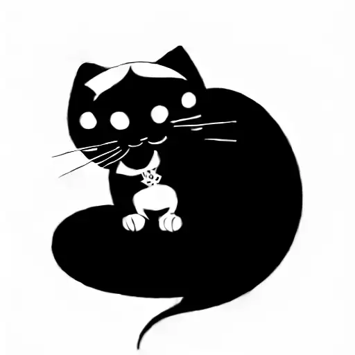 A Cat Holding A Cross