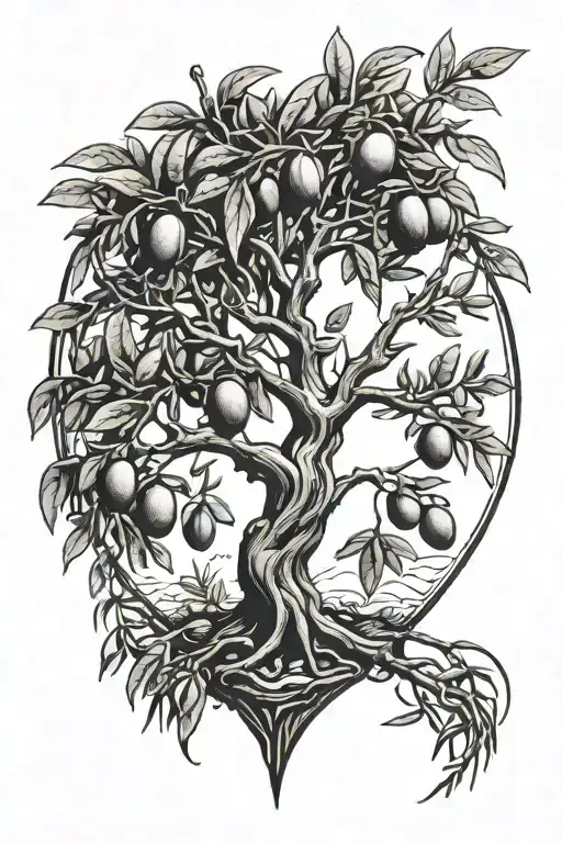 Olive Tree Broken Heart Hanging