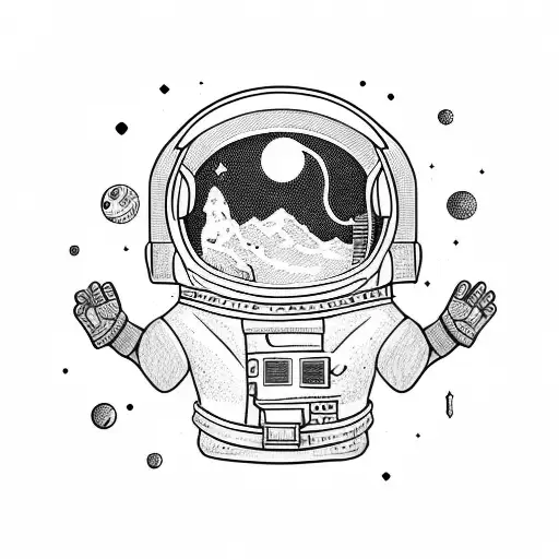 Astronaut Falling Into Pieces