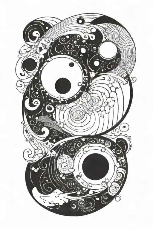 Semi Colon Yin Yang Symbol