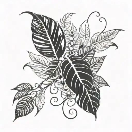 Tropical Leaves Vine