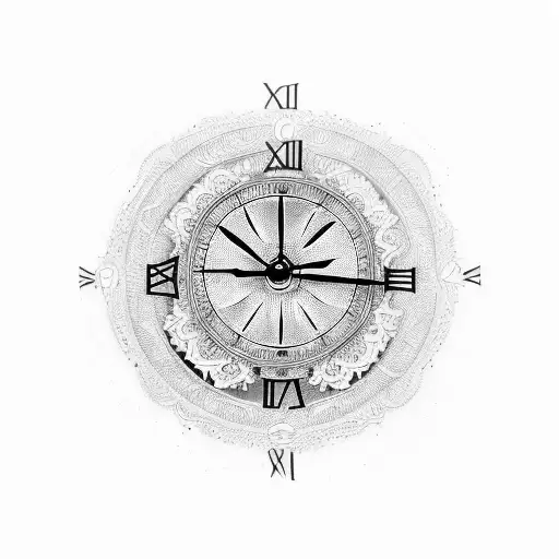 Clock With Filigrees