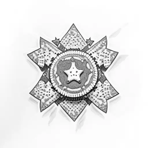 Oreo Cookie Willing The Filling Showing And With Stars And A Diamond Jewel On The Outside