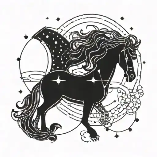 A Constellation Of Aquarius With Initials Of Mjl