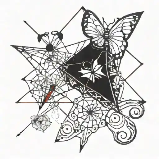 Paper Kite And Spider