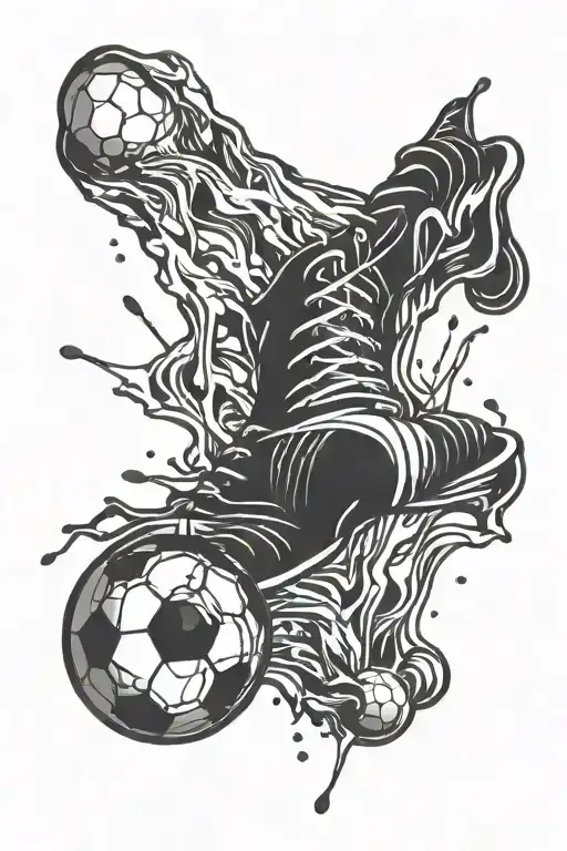 Serum Attached To A Soccer Ball