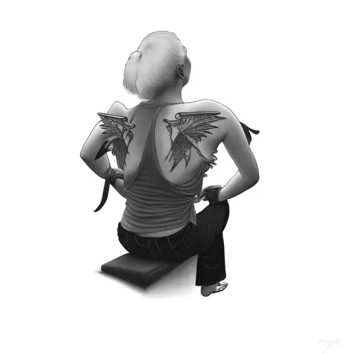 Dragon Wings On His Back