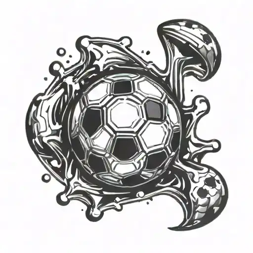 Serum Attached To A Soccer Ball