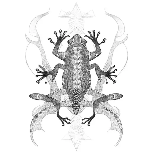 Gecko Polynesia Black White
