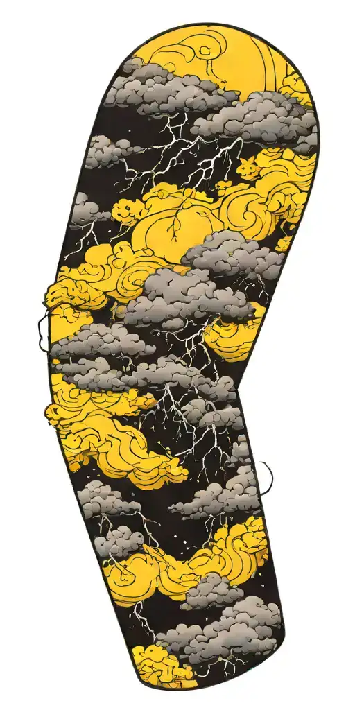 Storm Clouds Forming Lightning And Baby's Breath