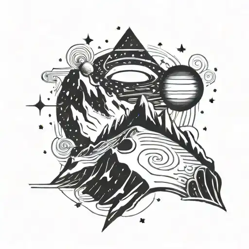 A Cosmic Ski Slope Winding Through A Galaxy With Planets As Snowflakes