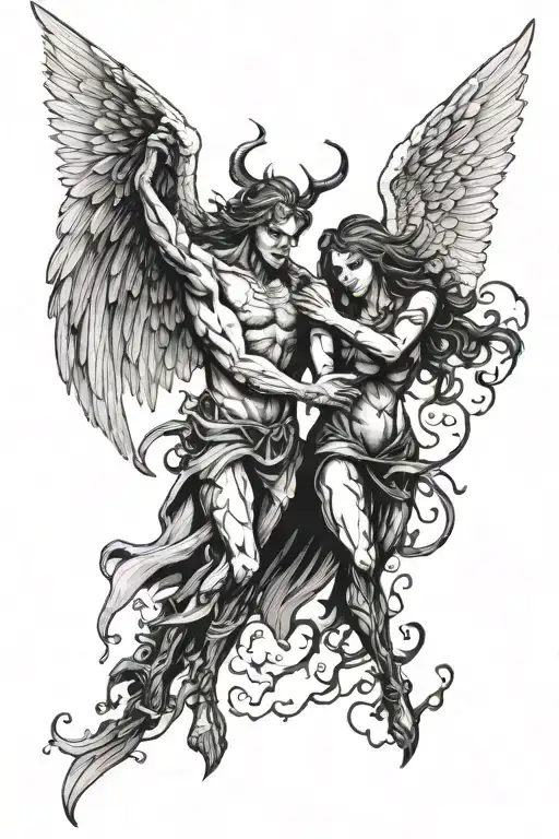 Angel Vs Demon Split Personality Disorder