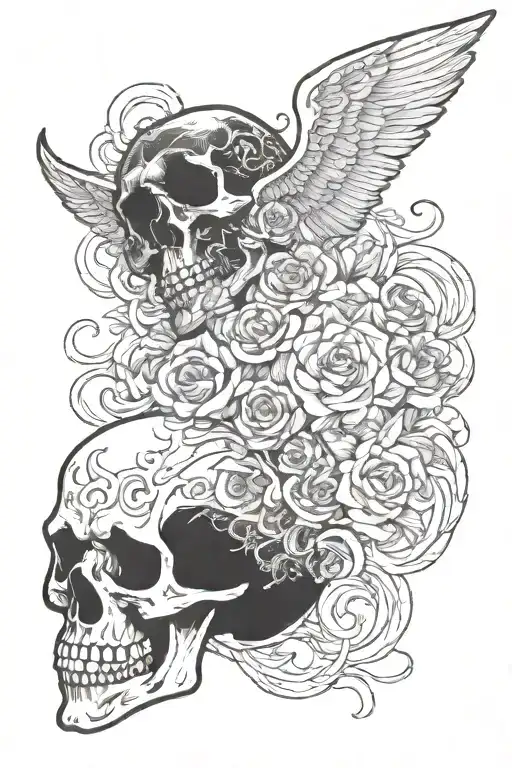 Between Hell And Heaven Without Skull