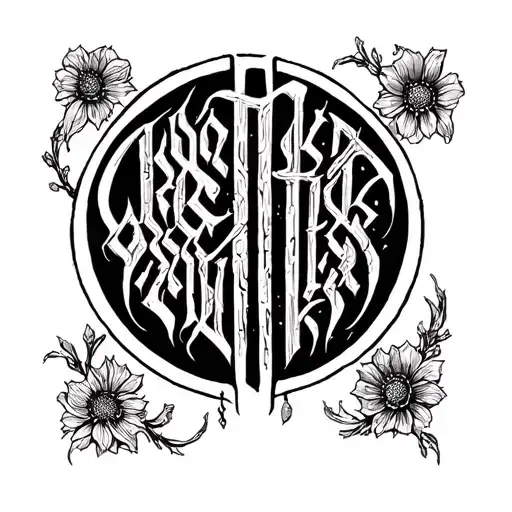 Dark Lettering Imn Circleform