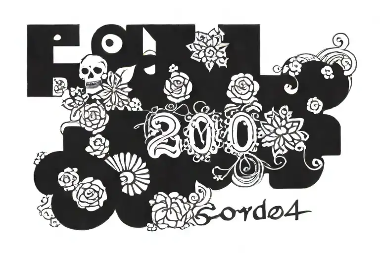 2004 Written Inside Representing Birthday Date