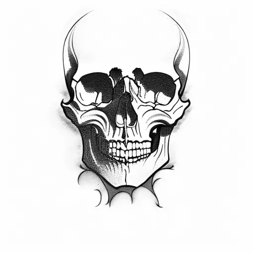 Skull Made With Smoke