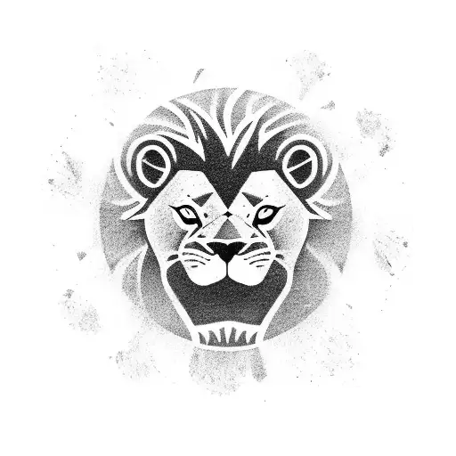 A Lion Kicking A Soccer Ball With Its Powerful Paw