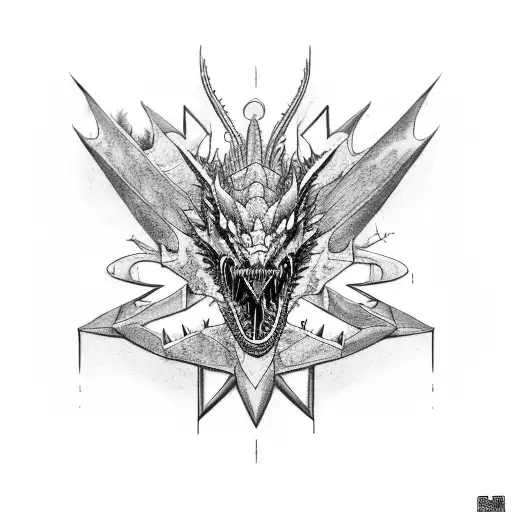 A Robotic Dragon Breathing Fire