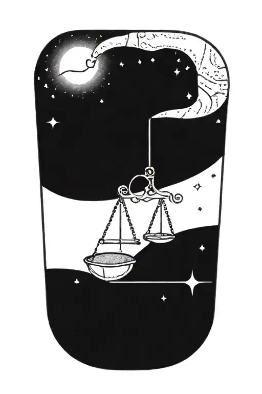 Libra Symbol And Constellation