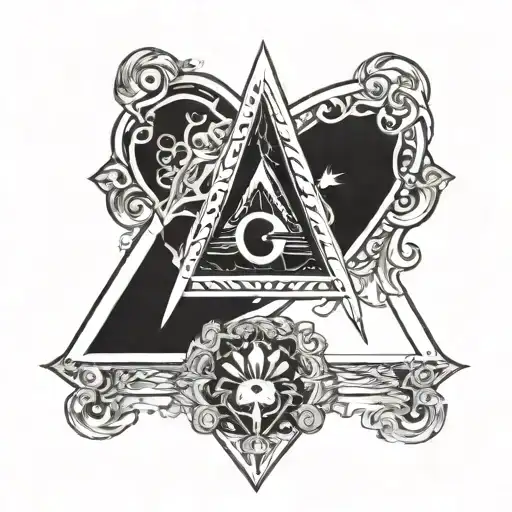 Playing Card Ace Masonic Square Compass