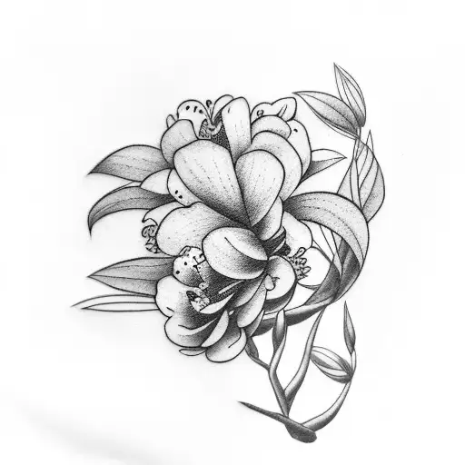 Rhodedendron Leaves And Plant